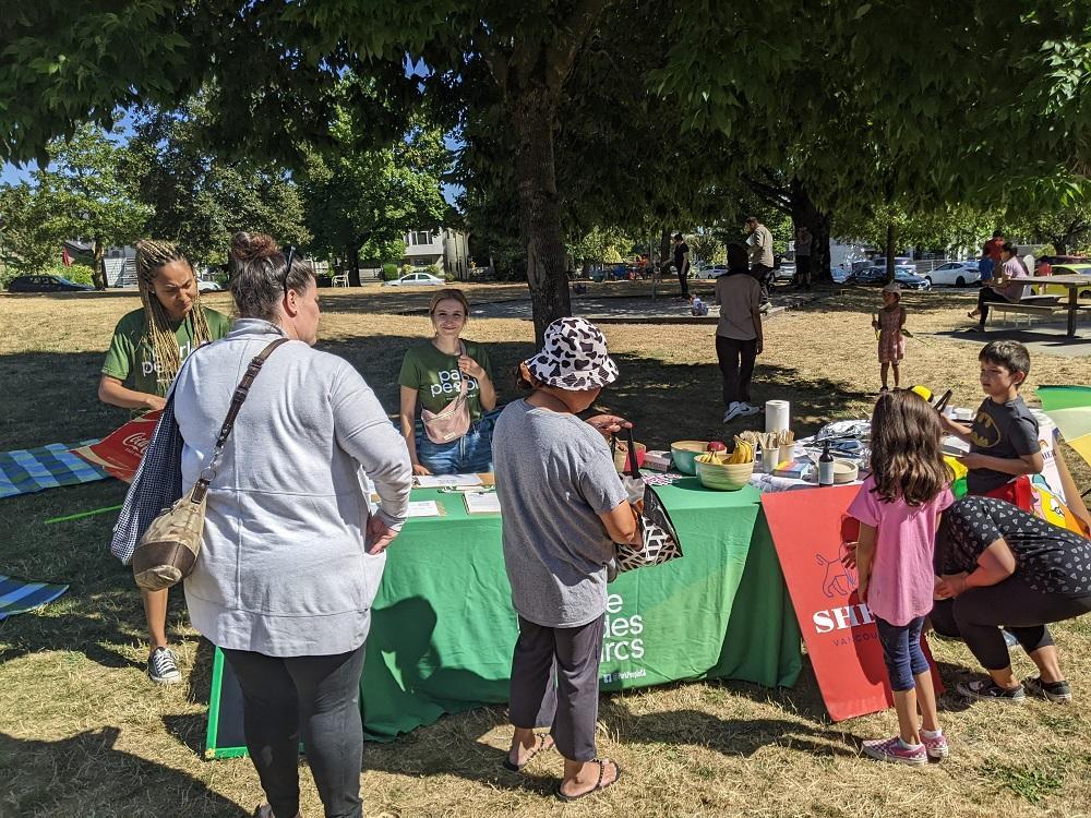 A group at an event on a sunny day